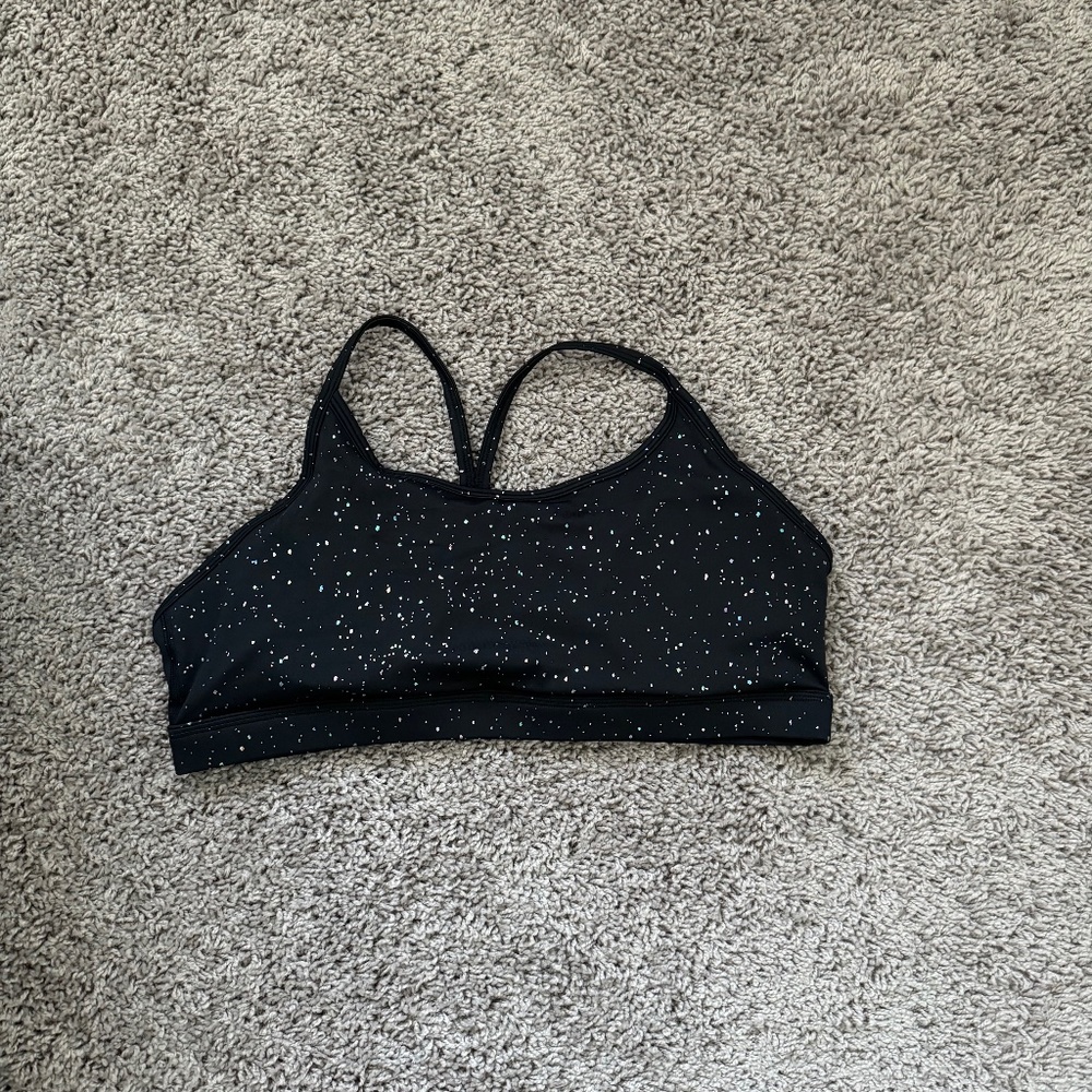 XXXL Zyia Black Reflective Mirage Brilliant Bra